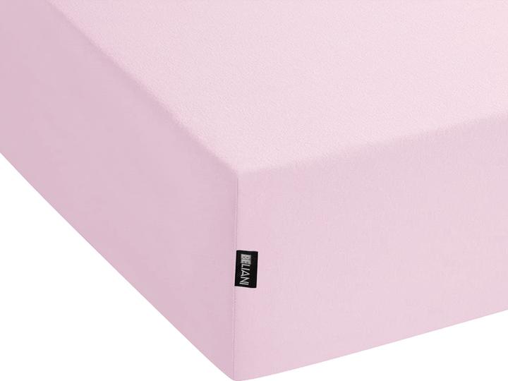Produktbild Beliani Spannbettlaken Baumwolle rosa 90 x 200 cm JANBU (90 x 200 cm)