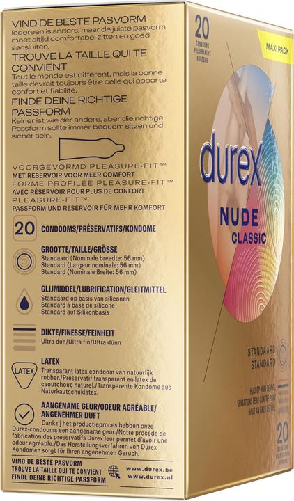 Produktbild Durex Kondome Nude 20st (20 Stk.)