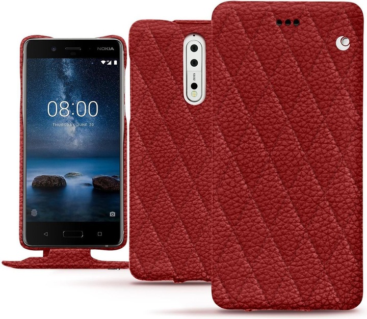 Noreve Lederschutzhülle vertikal (Nokia 8)