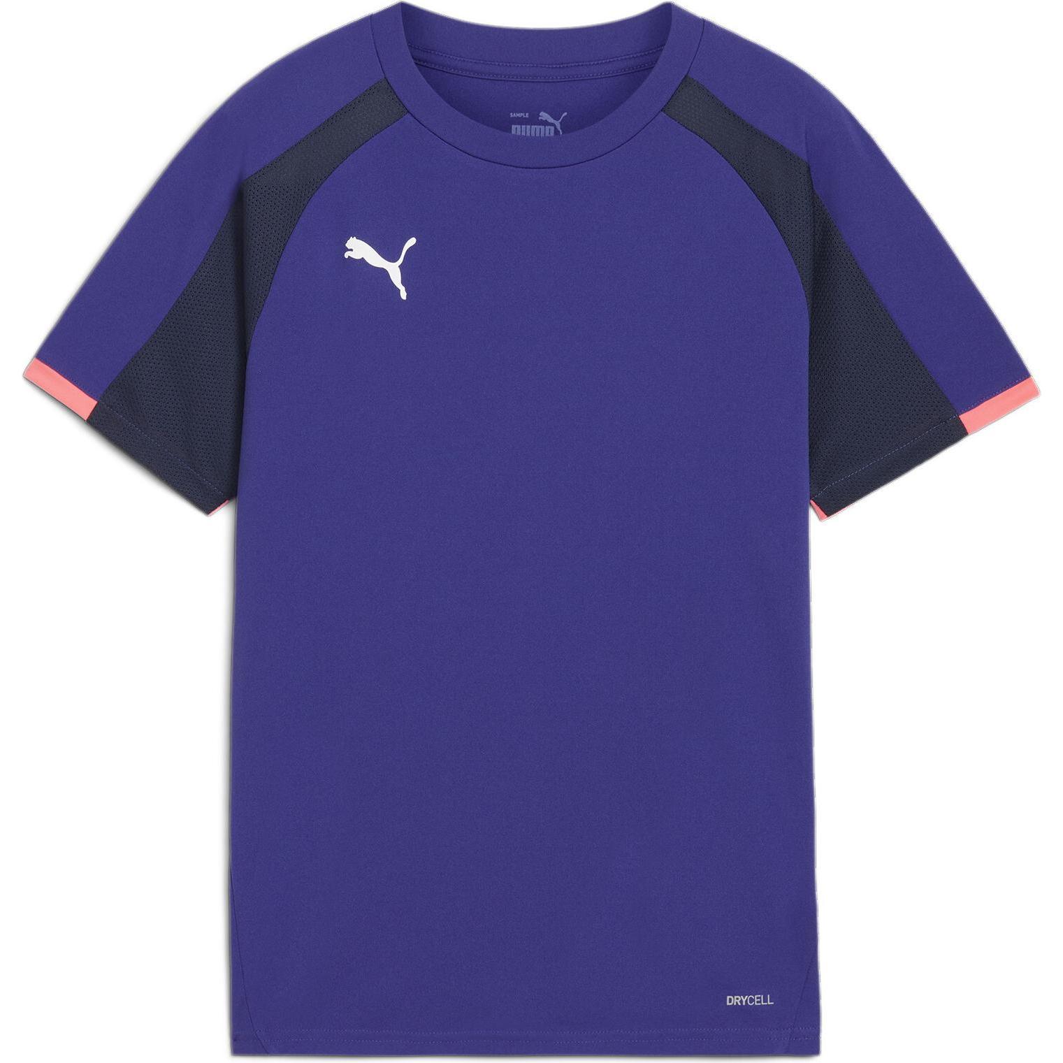 Puma, Jungen, Sportshirt, IndividualLIGAJersey Jr (176), Blau, 176