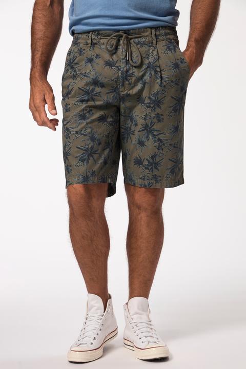 Actual product image JP1880 Bermuda shorts, all-over print, elastic waistband, up to 8 XL (6XL)