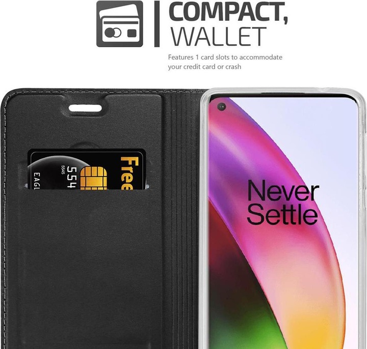 Actual product image Cadorabo Book Classy Style Cover (Oneplus 8)