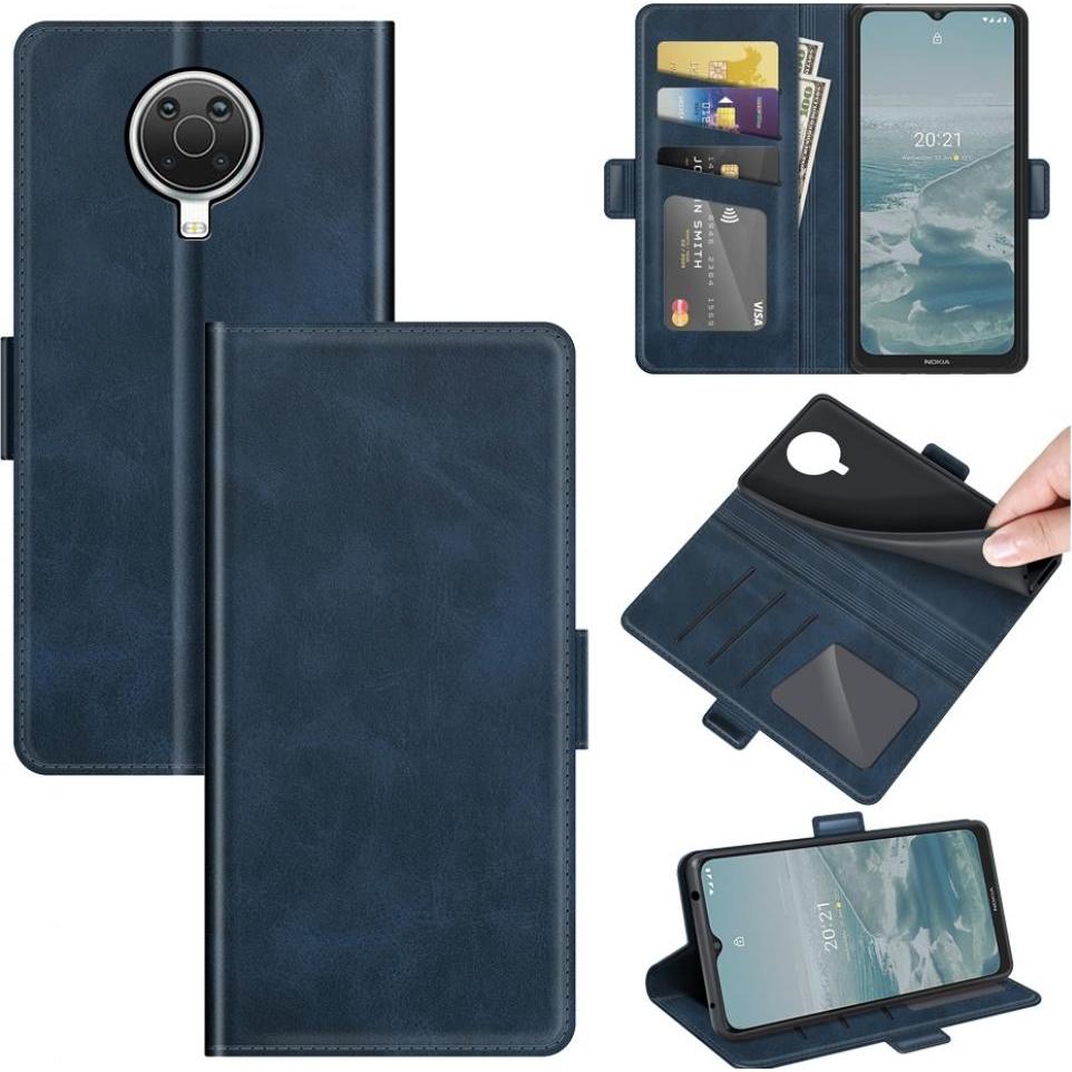 Thumbnail - Screenguard Nokia G10 CardLounge Lederhülle (Nokia G10), Smartphone Hülle, Blau