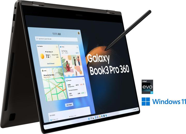 Image du produit Samsung Galaxy Book3 Pro 360 (16", Intel Core i7-1360P, 16 Go, 512 Go, DE)