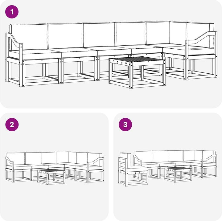Produktbild vidaXL Sofa Set