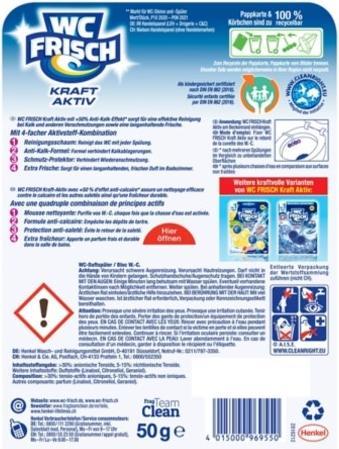 Energy Label WC Frisch Active WC hangers 4x50g blossom freshness