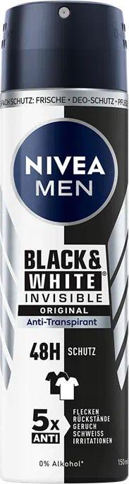 NIVEA MEN Deo Spray Invisible Multipack 6 x 150 ml (Getto vaporizzato, 150 ml)