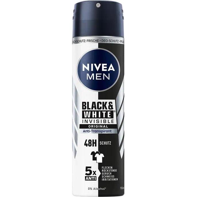NIVEA MEN, Deo, Deo Spray Invisible Multipack 6 x 150 ml (Spray, 150 ml)