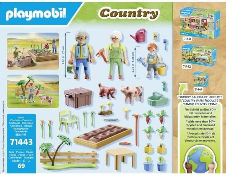 Actual product image Playmobil 71443 Idyllic vegetable garden with the grandparents (71443, Playmobil Country)