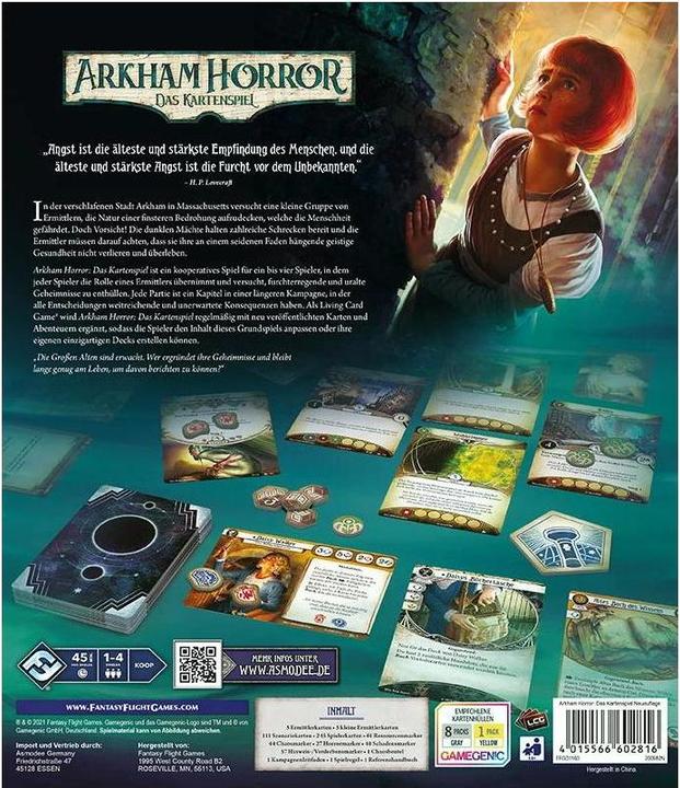 Actual product image FFG FFGD1160 - Arkham Horror: LCG - Main game (new edition), for 1-4 player, from 14 years (DE Edition) (German)