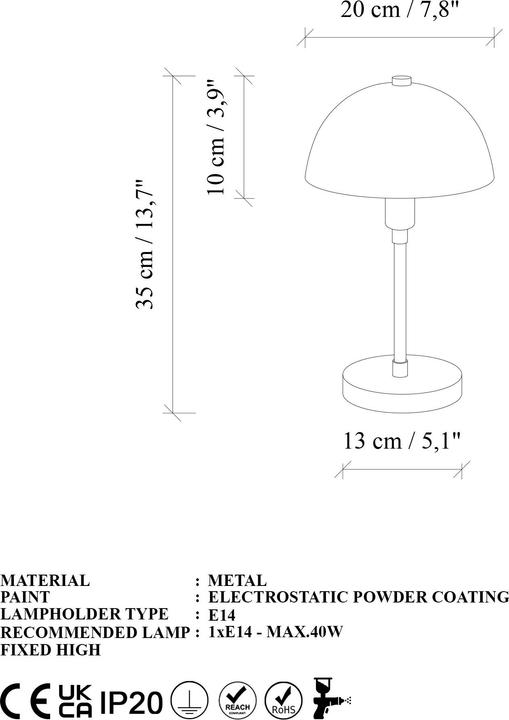 Image du produit Opviq Togg Table Lamp (E14)