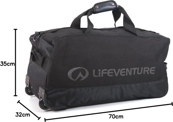 Productafbeelding Lifeventure Expedition Wheeled Duffle, 100 Litre Rigid-Base, Black (100 l)