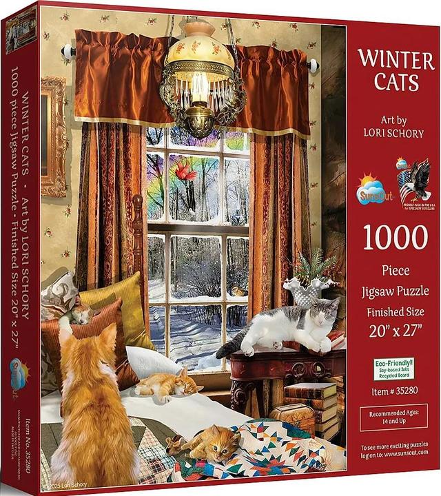 Immagine prodotto Sunsout Puzzle 1000 pieces Winter Cats (1000 pezzi)