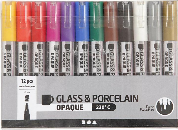 Actual product image Creativ Company Porcelain markers and glass markers (12x)