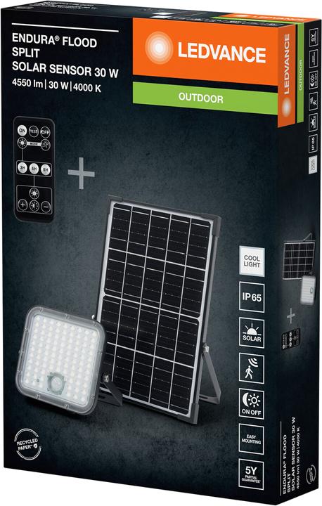 Immagine prodotto Ledvance Proiettore LED solare Endura Flood Split 30 W, 4500 lm, 4000 K (4500 lm)