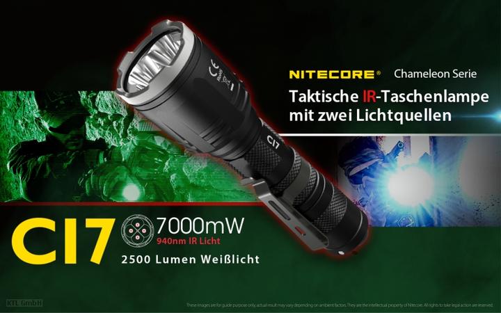 Actual product image Nitecore Chameleon CI7 (14.82 cm, 2500 lm)