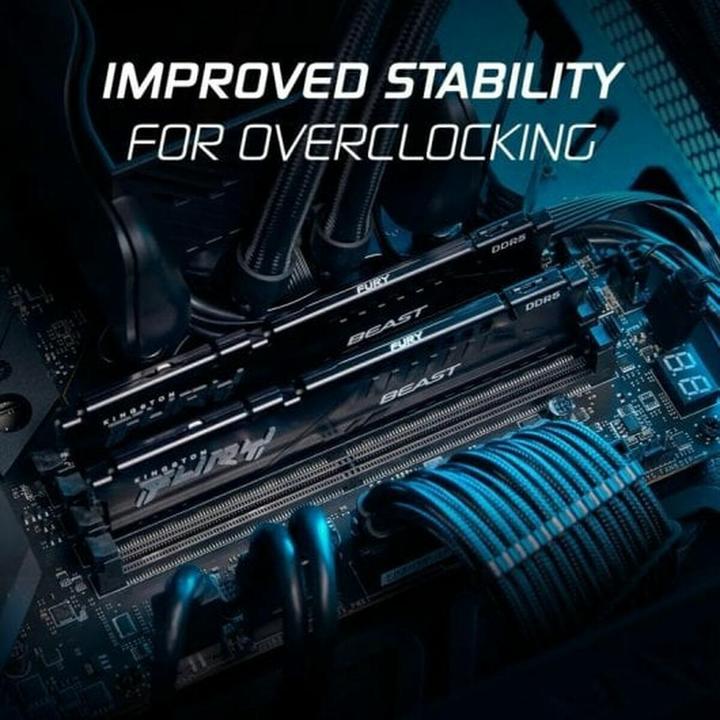 Image du produit Kingston 64GB DDR5 6000MT/S CL30 DIMM (2 x 32GB, RAM DDR5, DIMM)