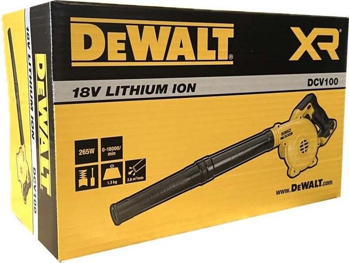 Produktbild DeWalt Gebläse kompakt Cordless XR DCV100-XJ (Akkubetrieb, Laubsauger)