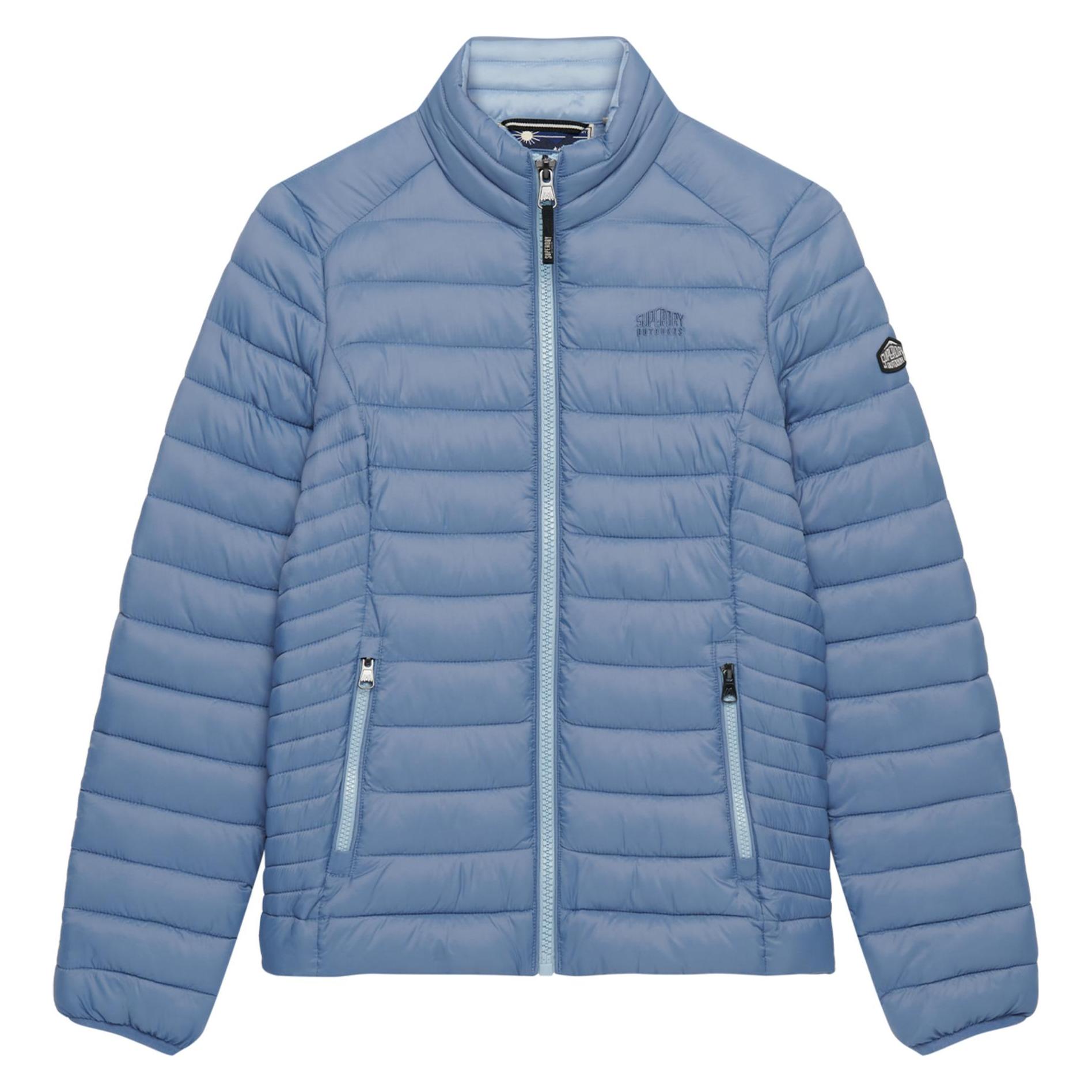 Superdry, Damen, Winterjacken, Damen-Daunenjacke, Blau, (Xs)