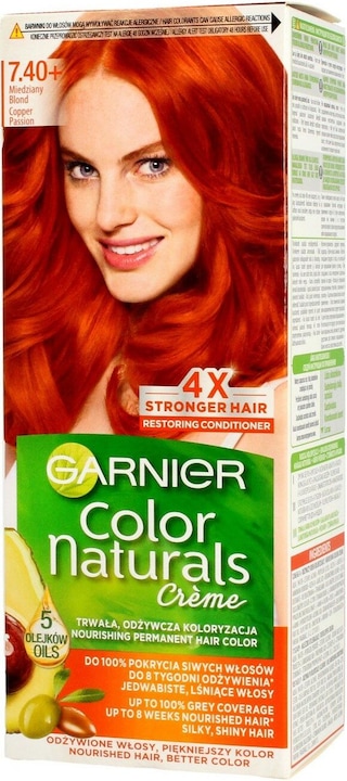 Actual product image Garnier Colour Naturals Hair Dye 7.40 Copperonde (7.40 Copper blonde)