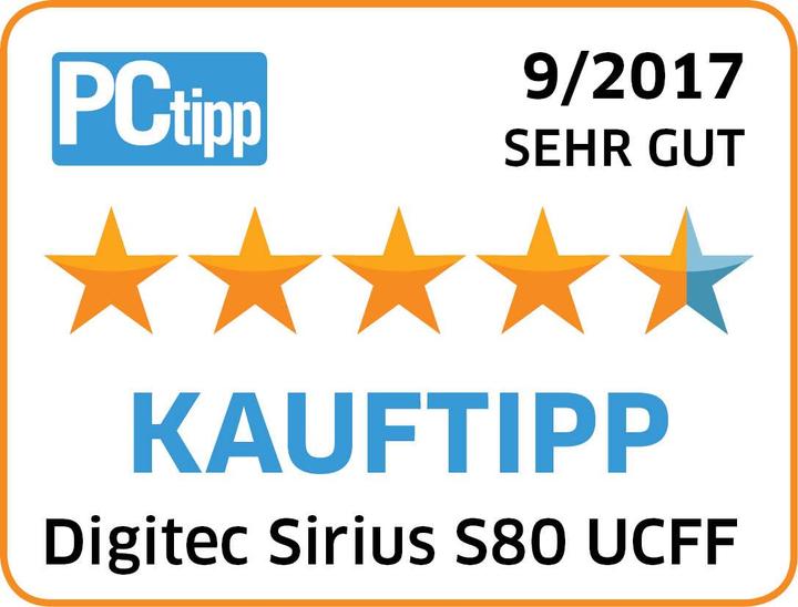 Actual product image Digitec Sirius S80 UCFF (Intel Core i7-7567U, 16 GB, 250 GB)