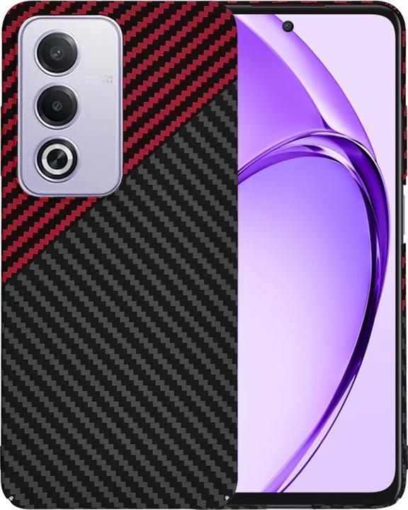 Actual product image Techsuit - Carbonite FiberShell - Oppo A80 5G - Red Vortex (Oppo A80)