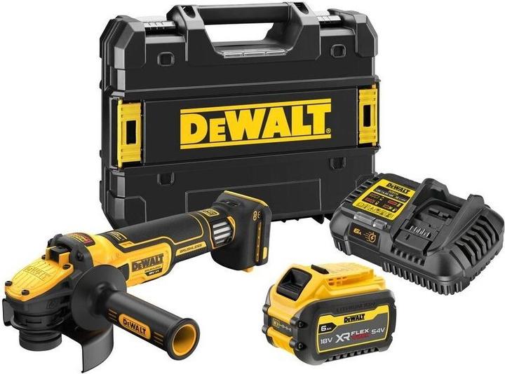 Image du produit DeWalt 125 mm 18V Li-Ion 1x6,0Ah XR FELXVOLT (DCG409VST1-QW) akumuliacinė šlifavimo staklė, TST (125 mm)