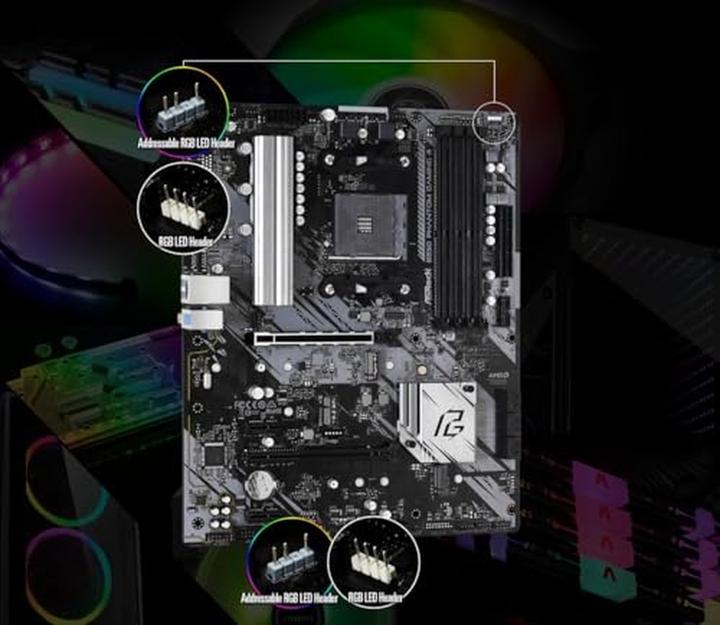 Produktbild AsRock B550 Phantom Gaming 4 (AM4, AMD B550, ATX)