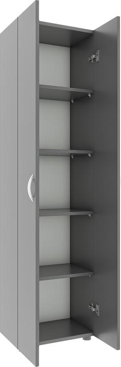 Image du produit VCM Armoire de bureau Livres Classeurs Meuble de bureau Armoire Ulas 5 portes battantes (49 x 34 x 178 cm)