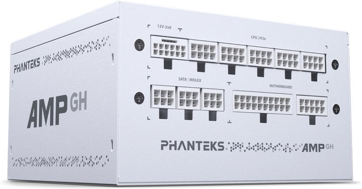 Actual product image Phanteks AMP GH 750W 80 PLUS Gold power supply, PCIe 5.1, ATX 3.1 - 750 watts, white (750 W)