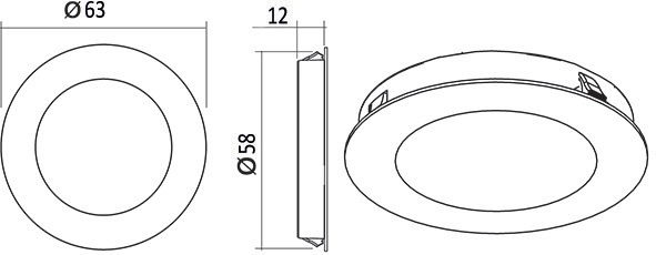 Immagine prodotto L&S LED Moonlight HV 2.6 W, ww, crni (281 lm)