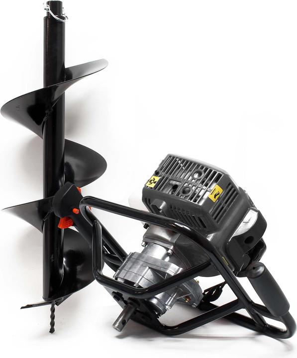 Actual product image Wiltec Petrol Ground Drill Set 1.4kW 1.9HP including Earth Auger Drill Bit 200mm