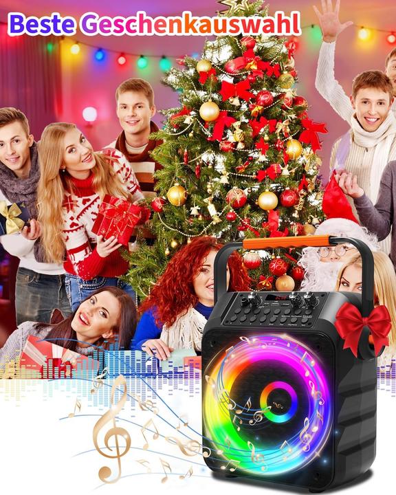 Actual product image Omeyo Karaoke-Maschine mit drahtlosen Mikrofonen und PA-System (Active)