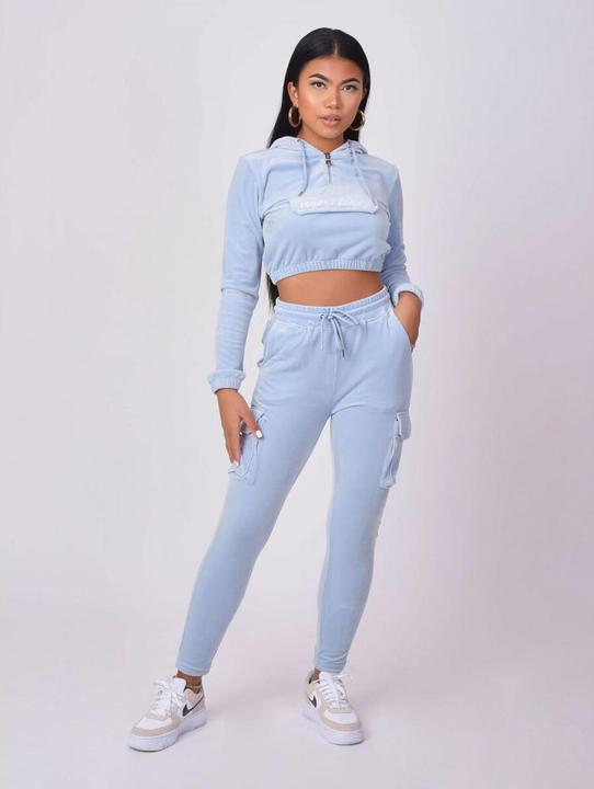 Actual product image Project X Paris 's short velvet hoodie (XL)