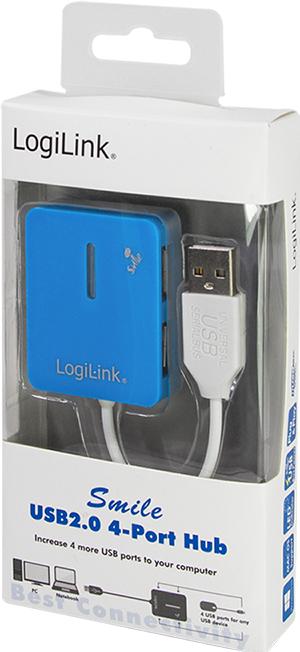 Actual product image LogiLink Smile (USB-A, 4 Ports)