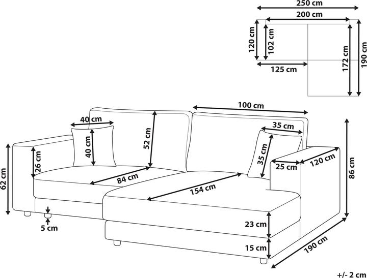 Actual product image Beliani Lofoten (Corner sofa)