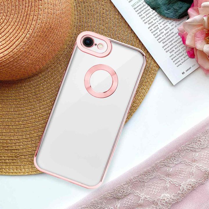 Actual product image Cadorabo TPU Chrome case with camera protection for Apple iPhone 7 / 7S / 8 / SE 2020 (Apple iPhone 7, Apple iPhone SE (2nd Gen))