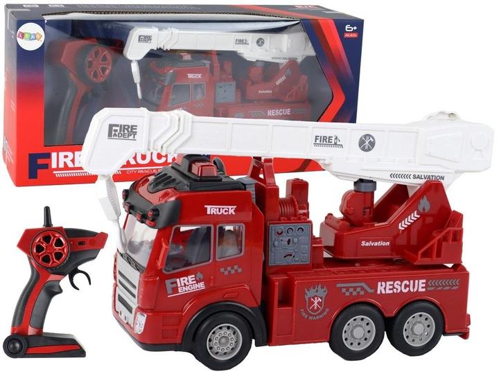 Produktbild Lean Toys Feuerwehr mit RC-Kran