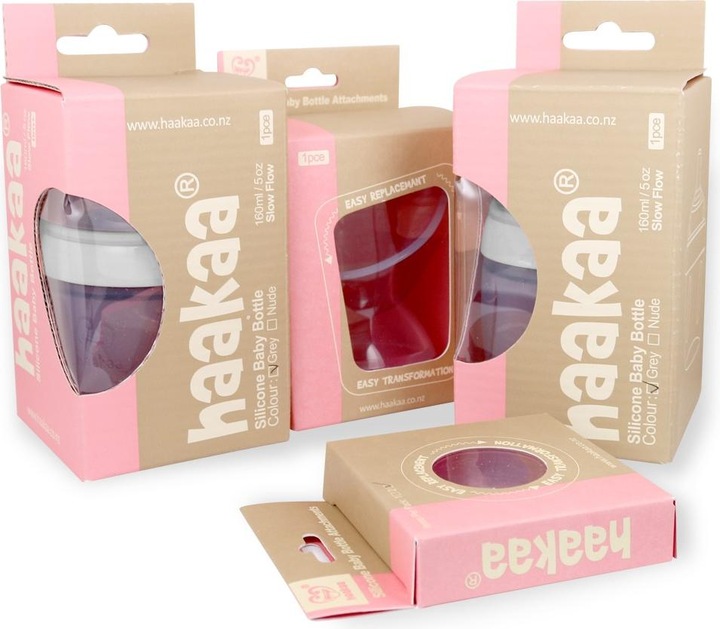 Actual product image Haakaa Generation 3 Breast Pump + Bottle Set 160ml - Grey