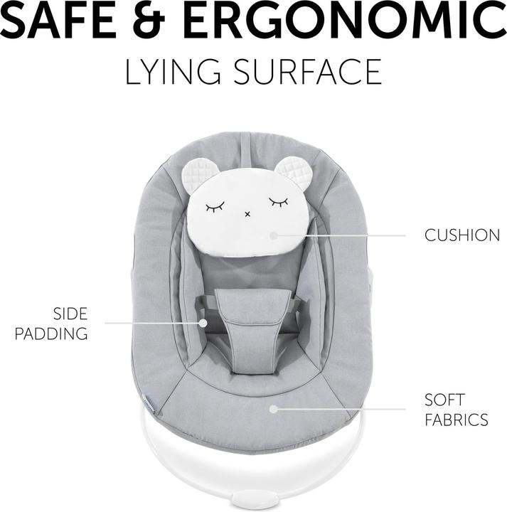 Produktbild Hauck Alpha Bouncer 2in1 Pastel Bear Light Grey