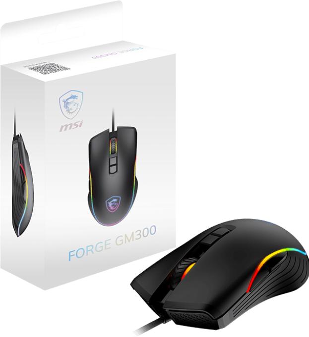 Image du produit MSI Souris de jeu Clutch GM300, noire, USB (Filaire)