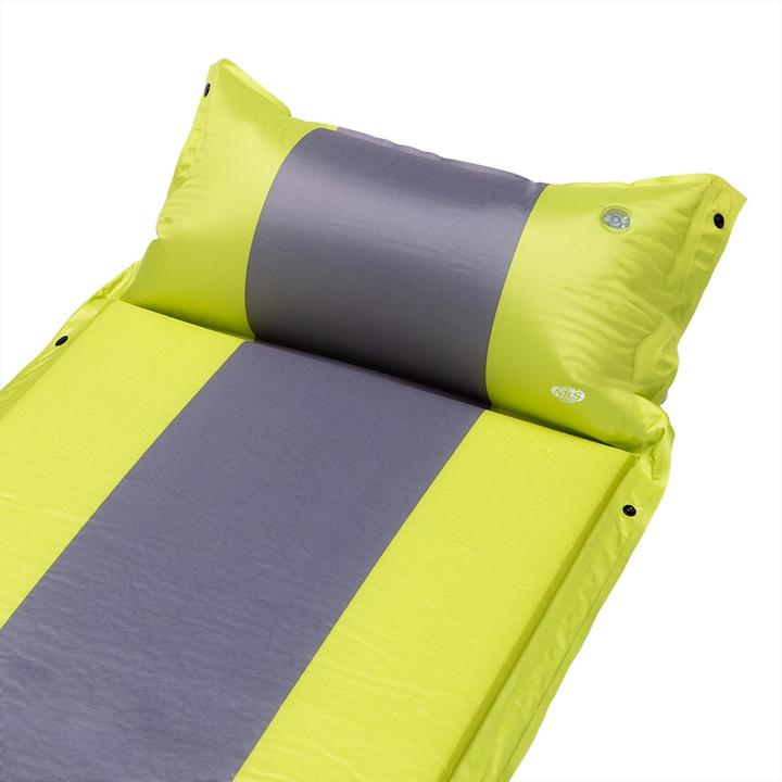 Actual product image Nils Camp Self-inflating mattress with cushion NC4349, green-gray