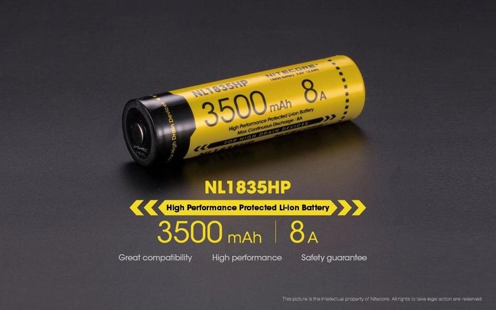Produktbild Nitecore 18650 Nl1835hp