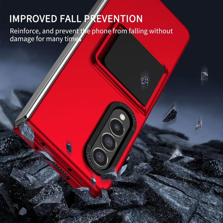 Produktbild König Design Hülle Handy Schutz für Samsung Galaxy Z Fold3 5G Case Cover Tasche Flip Etui Neu (Samsung Galaxy Z Fold3 5G)