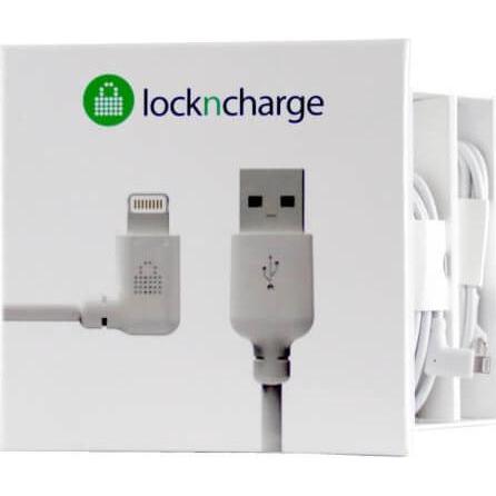 LocknCharge MFI Cavo Lightning angolato 03 m (0.30 m), Cavo USB