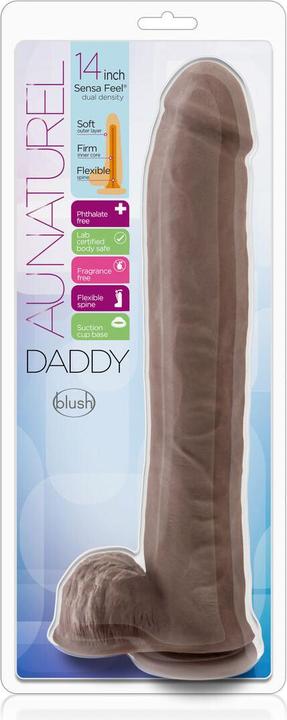 Produktbild Blush Au Naturel Daddy - XXL Realistic Dildo 14 Inch Long, 2.5" Thick - Sense Feel Dual Density Cock