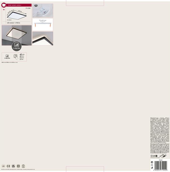 Actual product image Paulmann Atria Shine Backlight 3-Step-Dim (2700 lm)
