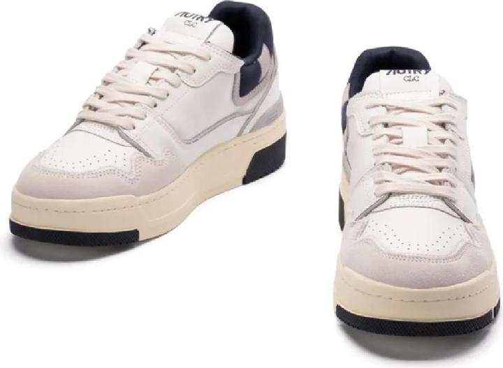 Produktbild Autry sneakers clc low in suede and nubuk white and blue (41)