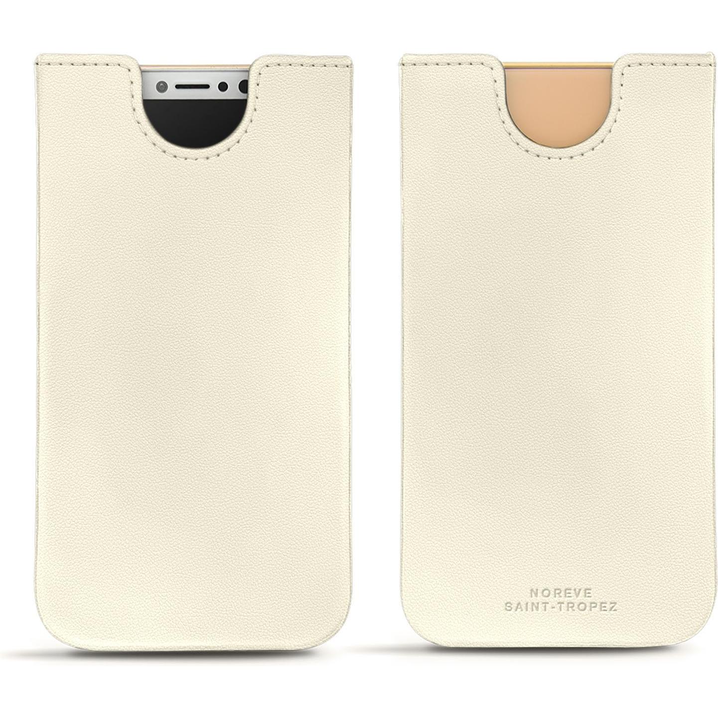 Thumbnail - Noreve Lederschutzhülle (Apple iPhone X), Smartphone Hülle, Weiss