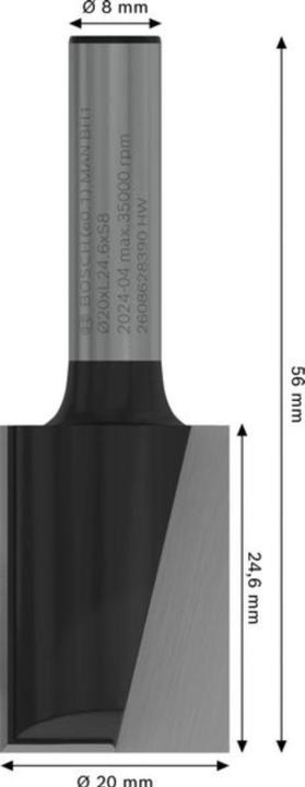 Produktbild Bosch Professional Zubehör Nutfräser